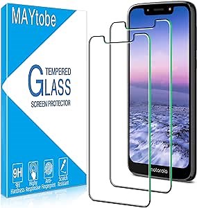 MAYtobe [2 Pack Tempered Glass Designed For Motorola Moto G7 Play Screen Protector, Anti Scratch, Bubble Free, Easy to Install