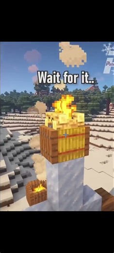 how to build a survival ice spike in minecraft #minecraft #minecraftshort