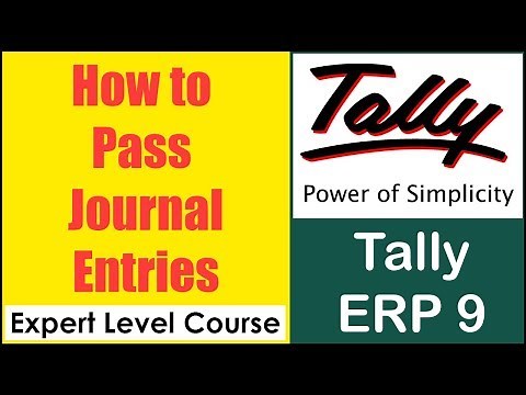 How to Pass Journal Entries In Tally ERP 9 | Tally Entries Short Cuts Keys