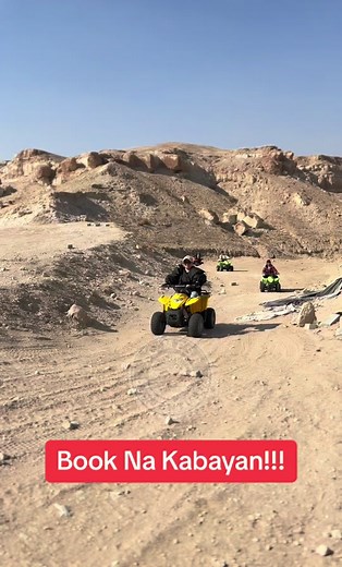 Join Our 8-Hour Desert Adventure in Kuwait! This holiday season, embark on an unforgettable journey through Kuwait’s stunning deserts and top tourist destinations. 🇵🇭 Samahan kami sa isang 8-oras na desert adventure dito sa Kuwait ngayong holiday season! Magpa-reserve na nang maaga upang masigurado ang iyong pwesto at maranasan ang quad biking at pagbisita sa mga sikat na destinasyon sa Kuwait. Tour Dates: • December 25, 2024, to January 5, 2025 Highlights: • Quad Biking Experience: Feel the t
