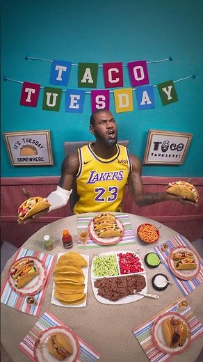 Lebron James Loves Tacos, So I Built This Action Figure Diorama!