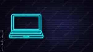 Technology icon on white background. Information technology. Digital communication. Device icon. Global network connection. Motion graphics.