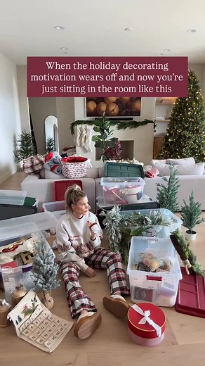 469K views · 208 reactions | Also applies to garage cleanouts, painting projects, closet organization etc etc …. Who else is at this stage of holiday decorating?  | Amber Lancaster | Facebook