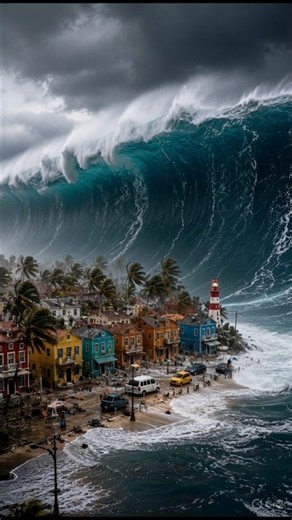 How They Filmed a Giant Wave 🌊🎬 BTS vs Final Result! 😱 #Shorts #behindthescenes #ai #aianimation