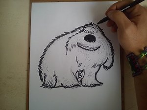 COMO DIBUJAR A DUKE DE THE SECRET LIFE OF PETS / how to draw a duke the secret life of pets
