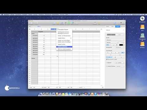 Grundlagen in Numbers von iWork