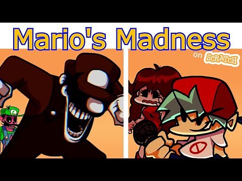Friday Night Funkin' Mario's Madness on SCRATCH (All Songs)