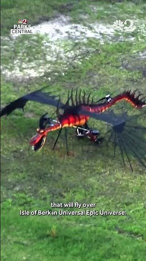 Universal Epic Universe: Chopper 2 gets a first look at Hookfang from Isle of Berk