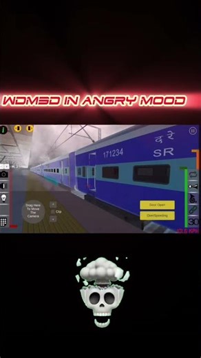 wdm3d in happy mood😊 vs wdM3d in angry mood😡 #train #indiantrainsimulator #india #trainzimulator