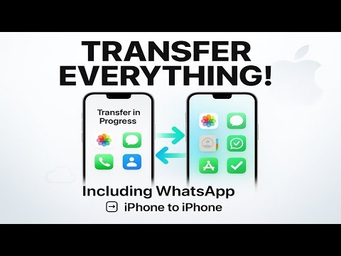 ✅ TUTORIAL 2025 How to MOVE everything from one iPhone to another