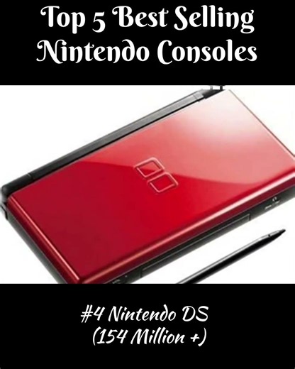 🎮 Top 5 Best-Selling Nintendo Consoles! Which one is your favorite? 👇#Nintendo #SimplicityOnPeak