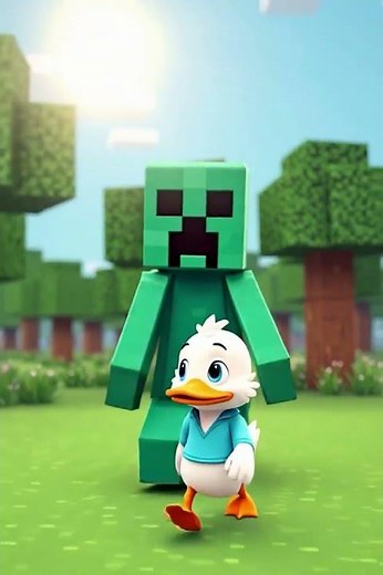 Epic Funny Duck Rage in Minecraft💥👀Hilarious Donald Duck-Style Freakout After Creeper Explosion 😂