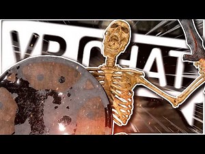 SKELETON BANGS HIS SHIELD AROUND VRCHAT - VRChat (Funny Moments)