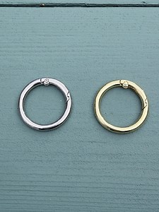Spring O Ring Purse Hardware, Gold & Silver Connector Charm - Etsy