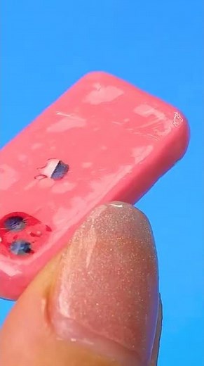 DIY Cute Mini Phone Case For Barbie| MINIATURE IDEAS FOR DOLLHOUSE | #Shorts
