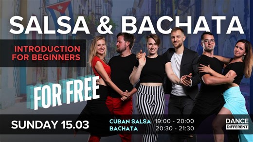 Cuban Salsa & Bachata FREE – ZDARMA 🤩 I 🇬🇧 Introduction class – 🇨🇿 Úvodní lekce