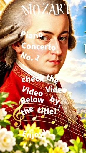 Mozart Piano Concerto No. 1 🎹 | F Major, K. 37