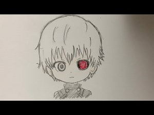 How to Draw KANEKI Ken Easy | Tokyo Ghoul - step by step tiktok