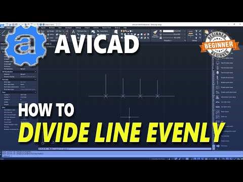 AviCAD How To Divide Line Evenly
