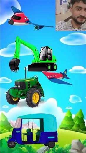 cartoon JCB, tector 🚗🚨😍