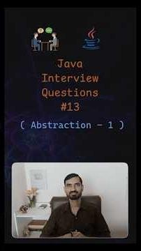#13 Java Abstraction Interview Questions 🔥 #java #javainterviewquestions #javaprogramming