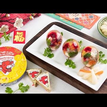 Bí quyết làm THỊT ĐÔNG QUẢ TRỨNG PHÔ MAI CON BÒ CƯỜI trong veo thơm ngon ngày Tết