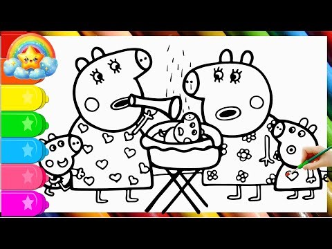 Peppa Pig Family couldn't sleep because of baby Alexander 🐷👶🍼💤 | Learn To Draw and Color Peppa Pig