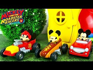 STORY WITH MICKEY MOUSE AND THE ROADSTER RACERS - GOOFY TUNES UP THE CARS FOR MICKEY AND DONALD DUCK
