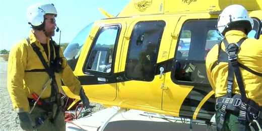 U.S. Forest Service uses helicopter for deployment as fire season begins earlier