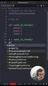 Python Keyword of the Day 24/30 #coding #pythonforbeginners
