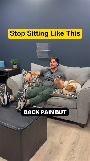 🧐Sit like this while watching TV at night? Here’s what most people don’t realize: The position you rest in can keep your back irritated for days. When your legs are stretched straight out in front of you, It puts extra tension on your nerves. And that tension can make back pain feel worse without you knowing why. The fix doesn’t require a new stretch or routine. It just means giving your back a smarter resting position. Try this instead: 1️⃣ Sit with your feet flat on the ground 2️⃣ Or lie on y