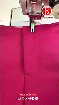 Concealed zipper pants Hidden thread trouser zipper Sewing Tutorial