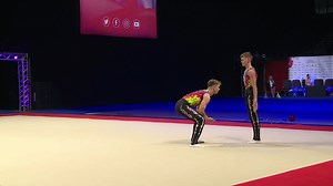 33K views · 742 reactions |  Adam Upcott and Charlie Tate of Spelthorne - incredible acrobatics! #2019British | British Gymnastics | Facebook
