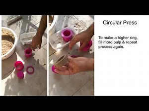 Paper casting with 3D printed mold, recycle paper into useful products