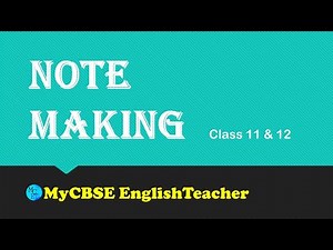 Note Making l Note Making Format l Tips