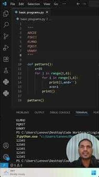 Python Pattern Explained in just 3 minutes by Zafar Khan Sir