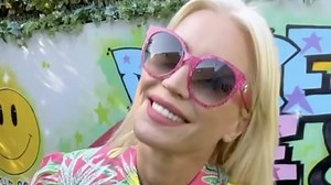 Denise Van Outen poses with some gorgeous dresses on her insta