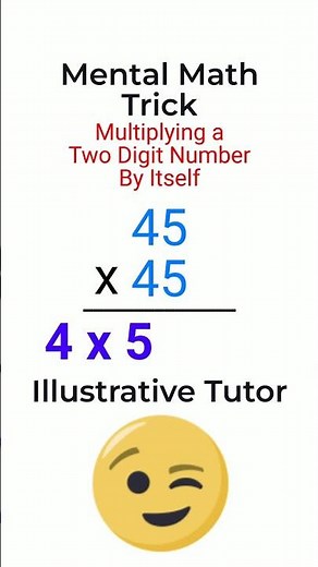 😉 Mental Math Trick | Multiply 2 Digit Numbers 2 Seconds