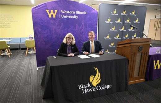 WIU, Black Hawk College, formalize new articulation agreement