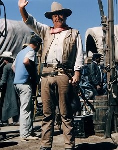 On the set of the 1969 film The Undefeated. | Legends Never Die: John Wayne