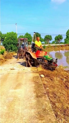 Plowing process of paddy field with creative machines