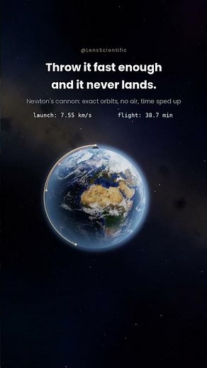 Throw It Fast Enough and It Never Lands | Newton’s Cannonball