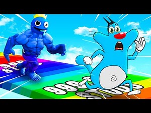 Roblox Rainbow Try To Beat Oggy In Race Clicker Challenge With Jack | Rock Indian Gamer |