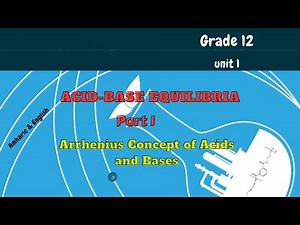 Ace Your Grade 12 Chemistry: Unit 1 - Acid-Base Equilibria part 1 Arrhenius Theory (Exercise 1.1)