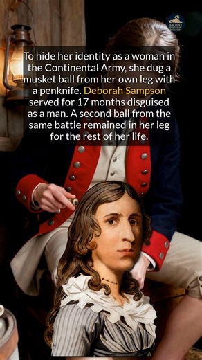 59K views · 589 reactions | This soldier removed a musket ball from her own leg to hide her identity during the Revolutionary War. #history #survival #historyfacts #didyouknow | Ancient Historic Wonders | Facebook