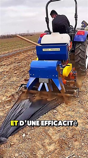 Ultra-fast automatic mulching #agriculture #innovation #farm