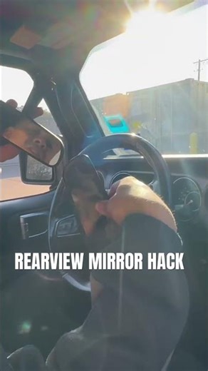Did you know about the rearview mirror hack? #jeepgladiator #jeep #duck #rearviewmirror #hack #truck