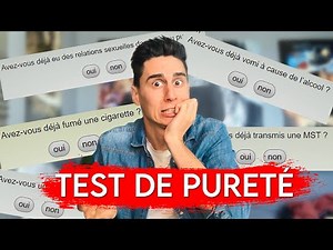 I TAKE THE PURITY TEST (I'm ashamed)