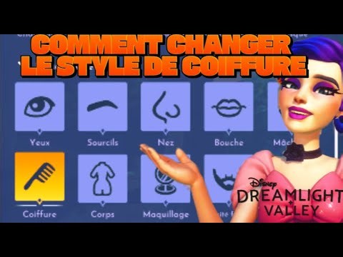 COMMENT MODIFIER LE STYLE DE COIFFURE#disneydreamlightvalleygameplay
