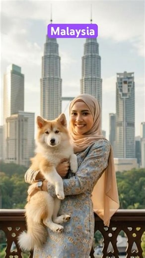 Malaysian Women's Twin Tower Smile! 🇲🇾 #puppylove #smilingwoman #happysmile